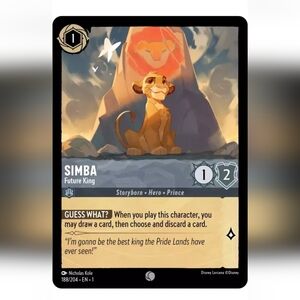 Simba Lion King 🔥 Disney Lorcana Trading Card TCG